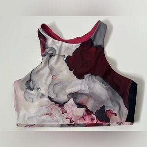 Under Armour Red Marble Sports Tank Top Crop Top